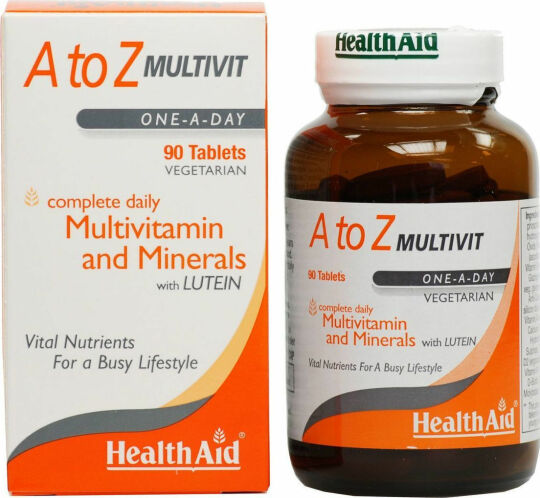 Health Aid A To Z Multivit Βιταμίνη για Ενέργεια 90 ταμπλέτες