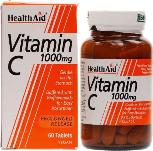Health Aid Vitamin C Bioflavonoids 60 tabs Βιταμίνη για Ενέργεια & Ανοσοποιητικό 1000mg 60 ταμπλέτες