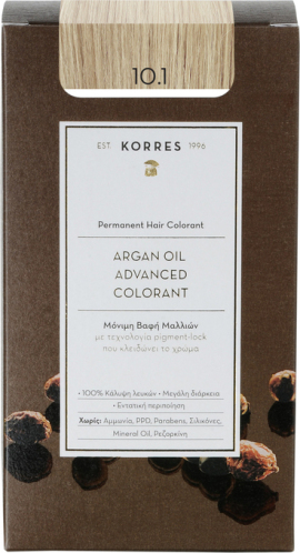 Korres Argan Oil Advanced Colorant 10.1 Ξανθό Πλατίνας Σαντρέ 50ml