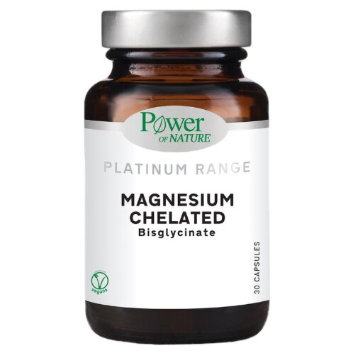 Power Of Nature Platinum Range Magnesium Chelated Μαγνήσιο 30 κάψουλες