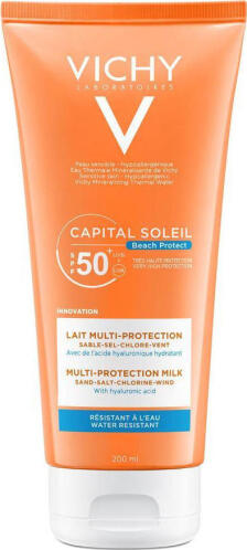 Vichy Capital Soleil Multi-protection Milk Αδιάβροχη Αντηλιακή Κρέμα για το Σώμα SPF50 200ml