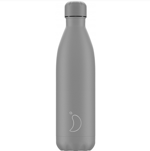Chilly's Monochrome Μπουκάλι Θερμός All Matte Grey 750ml