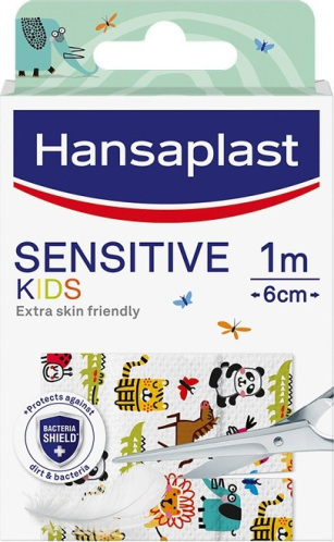 Hansaplast Αυτοκόλλητα Επιθέματα Sensitive Kids για Παιδιά 100x6cm 10τμχ