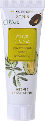 Korres Scrub για Βαθύ Καθαρισμό Olive Stones Ιntense Exfoliation 18ml