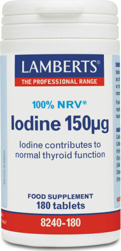 Lamberts Συμπλήρωμα Διατροφής Iodine 150μg 180 ταμπλέτες