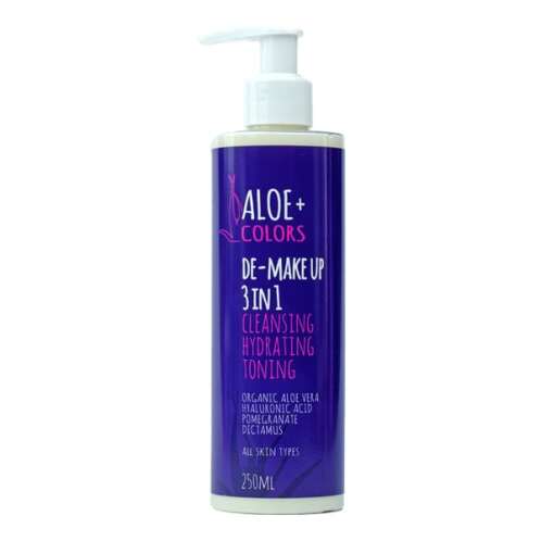 Aloe+ Colors De-Make Up Γαλάκτωμα Ντεμακιγιάζ 3 in 1 Cleansing Hydrating Toning 250ml