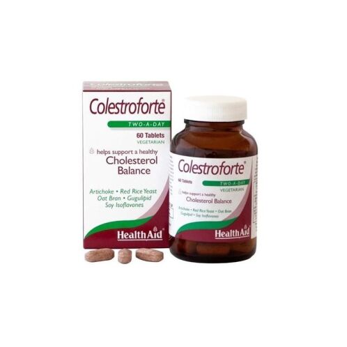 HealthAid Colestroforte Συμπλήρωμα Διατροφής για Υγιή Διατήρηση Επιπέδων Χοληστερόλης 60 Ταμπλέτες