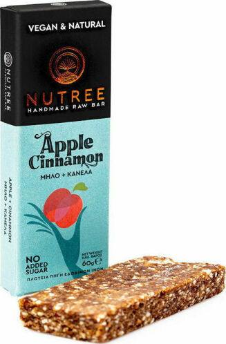 Nutree Μπάρα με 100% Πρωτεΐνη & Γεύση Μήλο & Κανέλα 60gr