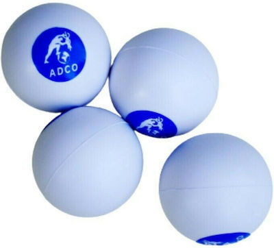 Adco Μπαλάκια Ασκήσεως Χειρός 4τμχ Μπάλα Antistress 0.20kg σε Λευκό Χρώμα