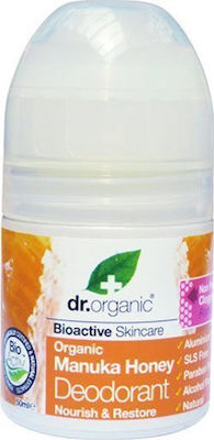 Dr.Organic Manuka Honey Φυσικό Αποσμητικό σε Roll-On Χωρίς Αλουμίνιο 50ml