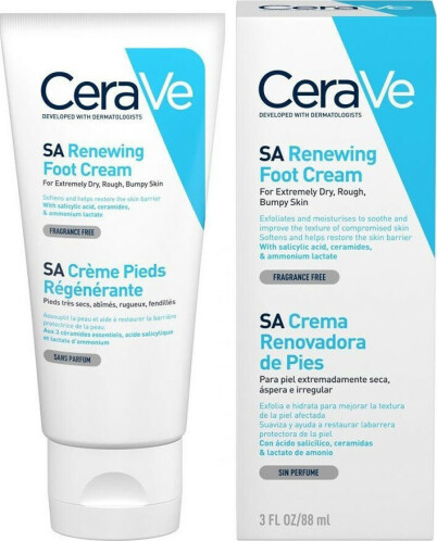 CeraVe SA Renewing Κρέμα Ανάπλασης Ποδιών 88ml