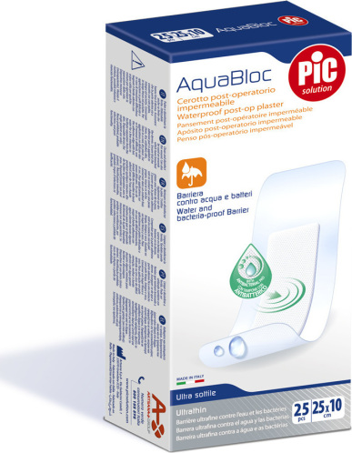 PiC Solution Aδιάβροχο Αυτοκόλλητο Επίθεμα Aquabloc 25x10cm 1τμχ