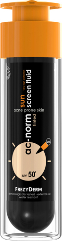Frezyderm Ac-Norm Sun Screen Tinted Αδιάβροχη Αντηλιακή Κρέμα Προσώπου SPF50 με Χρώμα 50ml
