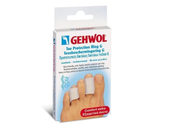 Gehwol Επιθέματα Toe Protection Ring G με Gel για τους Κάλους Medium 2τμχ