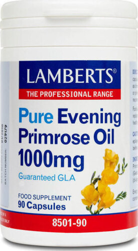 Lamberts - Συμπλήρωμα με Γ-Λινολεϊκό οξύ 1000mg (GLA) για Γυναίκες κατά τη Διάρκεια της Περιόδου και της Εμμηνόπαυσης - 90caps