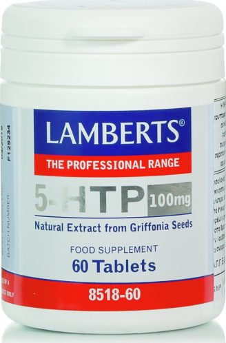 Lamberts 5-HTP 100mg - Αντιμετώπιση Άγχους, Βελτίωση Ύπνου 60tabs