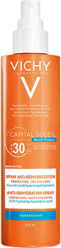 Vichy Capital Soleil Beach Protect Anti-dehydration Αδιάβροχο Αντηλιακό Λάδι για το Σώμα SPF30 σε Spray 200ml