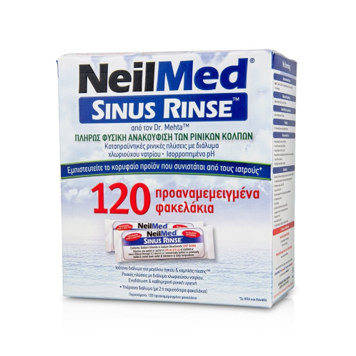 NeilMed Sinus Rinse Ανταλλακτικά Φακελάκια Ρινικού Αποφρακτήρα 120τμχ