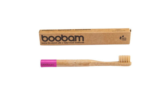Boobam Brush Style Οδοντόβουρτσα Ροζ Soft