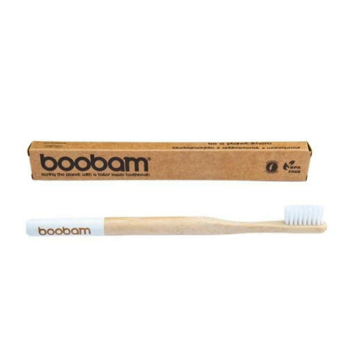 Boobam Brush Style Οικολογική Oδοντόβουρτσα Μαλακή White