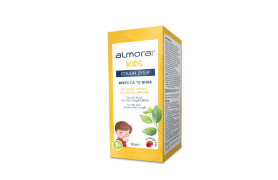 Elpen Almora Plus Σιρόπι για Παιδιά για Ξηρό και Παραγωγικό Βήχα χωρίς Γλουτένη Φράουλα 120ml