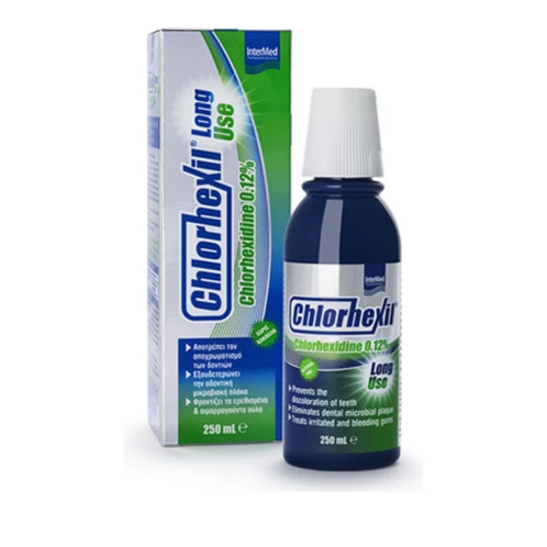 Intermed Chlorhexil 0.12% Long Use Mouthwash Στοματικό Διάλυμα κατά της Πλάκας 250ml