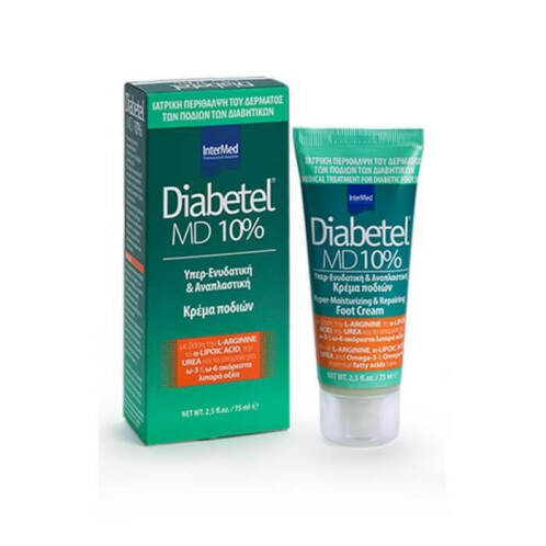 Intermed Diabetel MD 10% Κρέμα για το Διαβητικό Πόδι 75ml