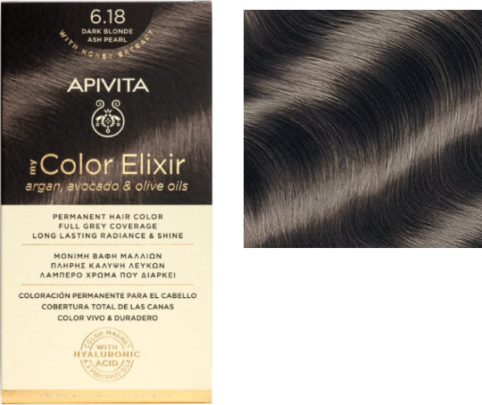 Apivita My Color Elixir Βαφή Μαλλιών 6.18 Ξανθό Σκούρο Σαντρέ Περλέ