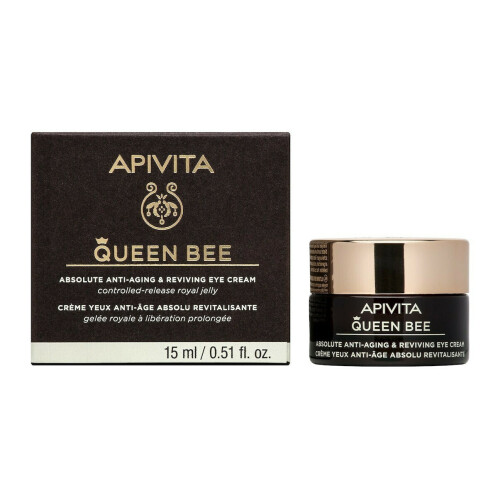Apivita Queen Bee Ενυδατική & Αντιγηραντική Κρέμα Ματιών κατά των Μαύρων Κύκλων 15ml