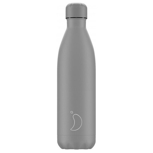 Chilly's Monochrome Μπουκάλι Θερμός All Matte Grey 500ml