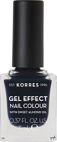 Korres Gel Effect Gloss Βερνίκι Νυχιών Μακράς Διαρκείας Μπλε 88 Steel Blue 11ml
