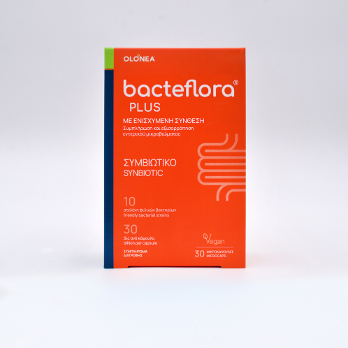 Olonea BacteFlora Plus με Προβιοτικά και Πρεβιοτικά για Κάθε Ημέρα με Ενισχυμένη Σύνθεση 30 φυτικές κάψουλες