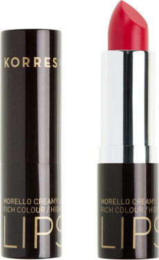 Korres Morello Creamy Lipstick No 21 Κραγιόν Έντονο Ροζ Σταθερό/Λαμπερό Αποτέλεσμα, 3,5 gr