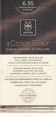 Apivita My Color Elixir 6.35 Ξανθό Σκούρο Μελί Μαονί 125ml