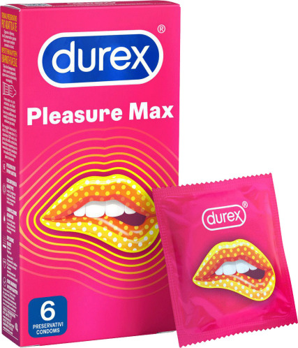 Durex Προφυλακτικά Pleasure Max με Ραβδώσεις 6τμχ