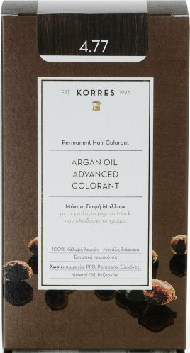 Korres Argan Oil Advanced Colorant 4.77 Σκούρο Σοκολατί 50ml