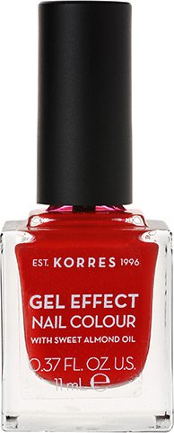 Korres Gel Effect Gloss Βερνίκι Νυχιών Μακράς Διαρκείας Κόκκινο 53 Royal Red 11ml