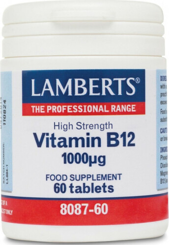 Lamberts Hypoallergenic Formulation Vitamin B12 Βιταμίνη για Ενέργεια & Ανοσοποιητικό 1000mg 60 ταμπλέτες