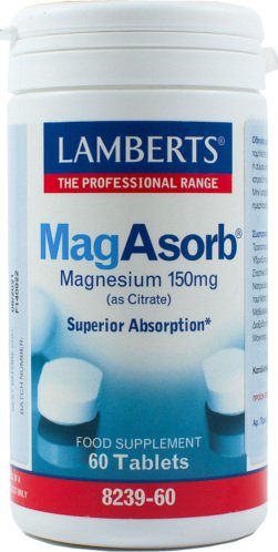 Lamberts MagAsorb Μαγνήσιο Υψηλής Απορρόφησης 60 Tablets