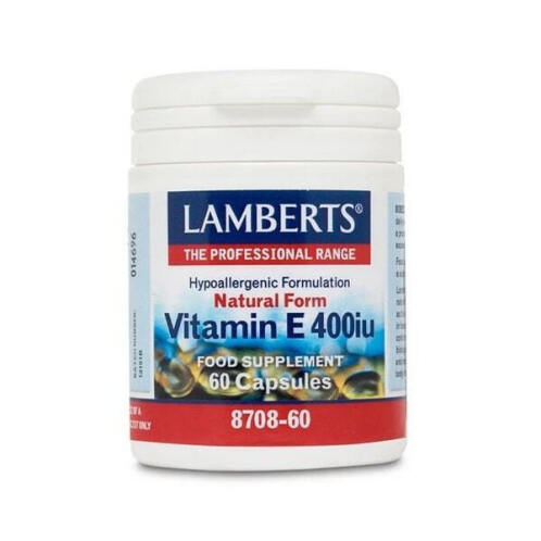 Lamberts Vitamin E Βιταμίνη για Αντιοξειδωτικό 400iu Natural 60 κάψουλες