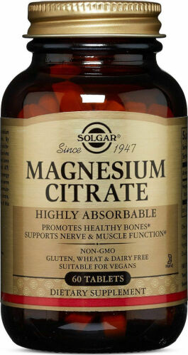 Solgar Magnesium Citrate 200mg Συμπλήρωμα Διατροφής Με Κιτρικό Μαγνήσιο Για Ενέργεια & Μείωση Του Στρες, 60 Φυτικές Κάψουλες