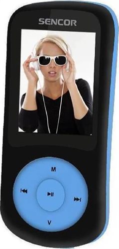 Sencor MP3/MP4 Player 8 GB με Ραδιόφωνο SFP 5870 BBU Μαύρο - Μπλε