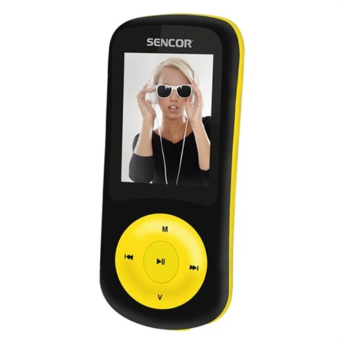 Sencor MP3/MP4 Player 8 GB με Ραδιόφωνο SFP 5870 BYL Μαύρο - Κίτρινο