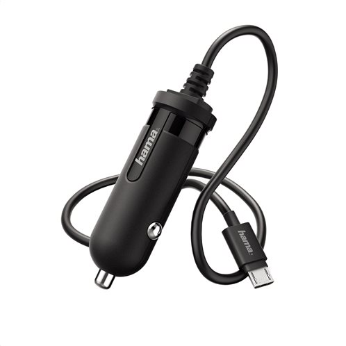 Hama Easy Φορτιστής Αυτοκινήτου, micro USB 2.4 A μαύρο