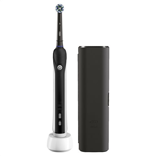 Oral-B Ηλεκτρική Οδοντόβουρτσα με Παλμική Κίνηση, Χρονομετρητή και Αισθητήρα Πίεσης Pro 750 Black Edition και Θήκη Ταξιδιού