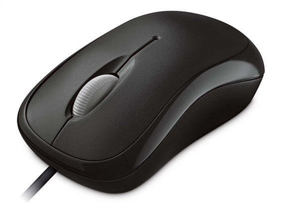 Microsoft Ενσύρματο Ποντίκι basic - Μαύρο