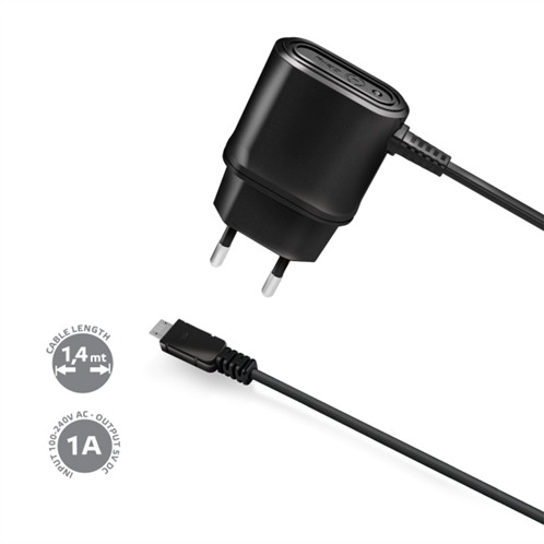 Celly Travel Charger Micro USB 1A Black