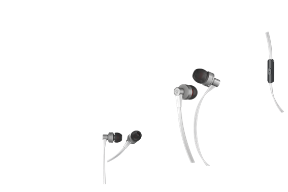 Yenkee Ακουστικά Handsfree Flat Λευκό YHP 105 SR