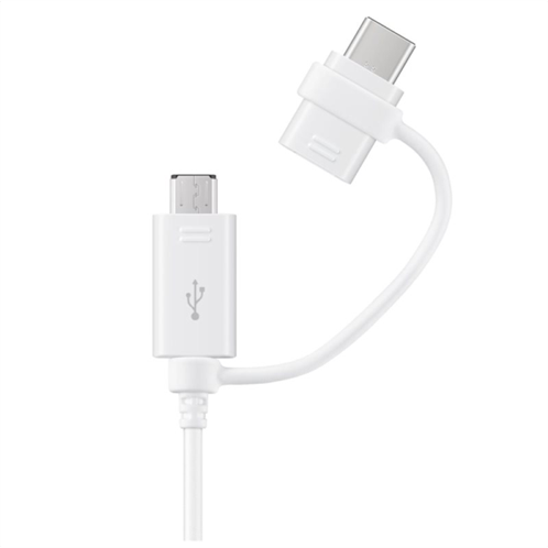 Samsung Combo Cable Type-C & Micro Usb White