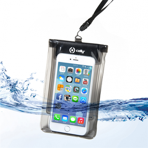 Celly Splashbag Waterproof Case Up To 5.7 Smartphone Black